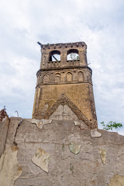 The abandoned Fernbach Castle, also known as Baba Pusta, was built in 1906 by Karol Fernbach for his own needs. Aleksa Santic, Serbia - June 06, 2021: The abandoned Fernbach Castle, also known as Baba Pusta, was built in 1906 by Karol Fernbach for his own needs. pusta stock pictures, royalty-free photos & images