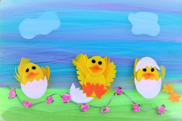 istock Baby Chicks in Stages of Hatching, Easter, Copy Space 1325282334