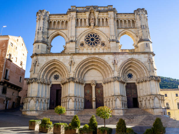 istock Cathedral - Old Spain - Cuenca city on rocks cliffsa city on rocks cliffs 1325286339