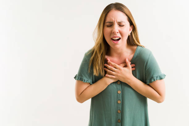 istock Caucasian woman with coronary issues 1325287495
