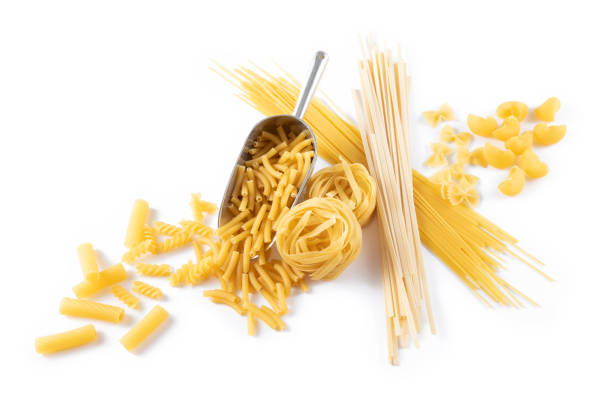 istock Variety of Pasta Isolated on White Background 1325293644