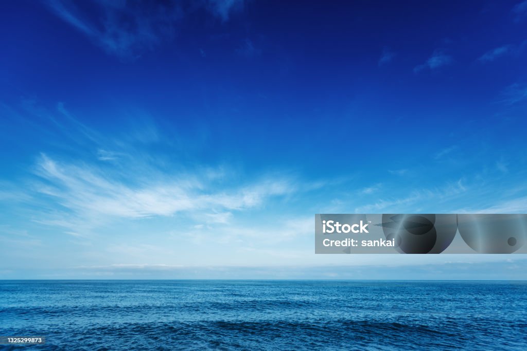 Blue sky over the sea Sky Stock Photo