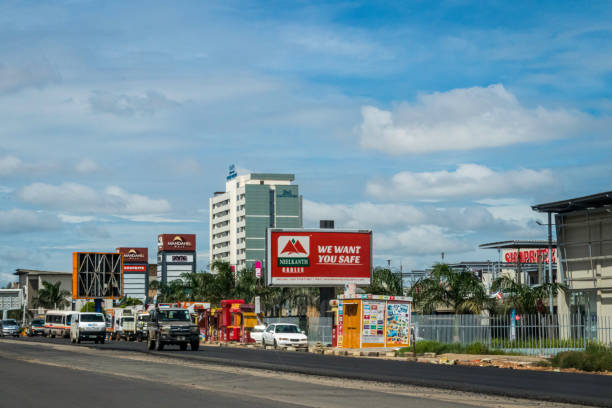 Manda Hill in Lusaka, Zambia stock photo