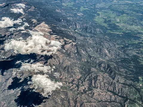 Rocky Mountains aerial view