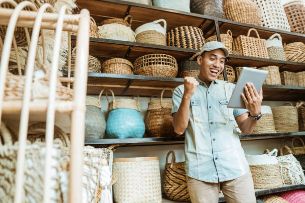 istock happiness business owner use tablet when in a craft shop 1325307498