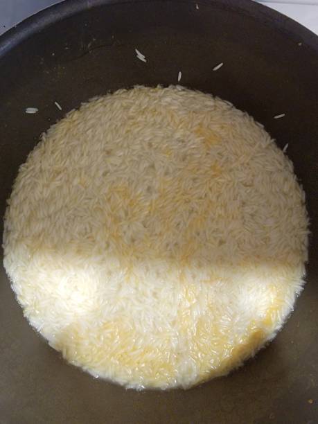 istock Basmati white rice being prepared in a pot 1325311763
