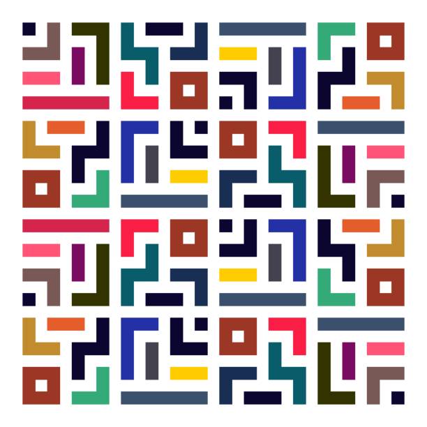 вектор бесшовный шаблон, основанный на красочных - kufi stock illustrations