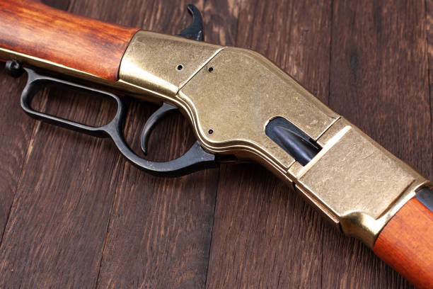 istock Old west gun - lever-action repeating rifle 1325319313