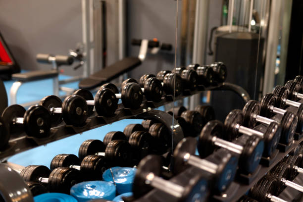 istock Close Up Of Dumbbell In Gym 1325328297
