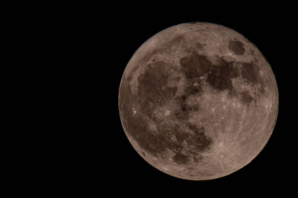 istock Strawberry Super Moon June 2021 with Black Sky 1325335257