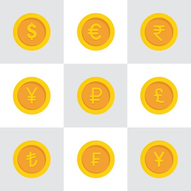 通貨金貨 - swiss francs illustrations点のイラスト素材／クリップアート素材／マンガ素材／アイコン素材