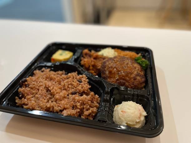 istock Japanese bento lunch box hamburg steak 1325339715