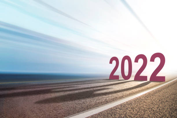 New year 2022 ahead stock photo