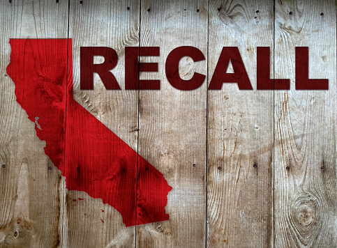 California Recall Sign