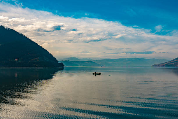 istock Porec river bay at Danube gorge in Serbia 1325343791