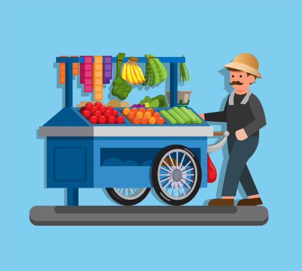 Tukang Sayur Keliling Is Indonesian Fruit And Vegetable Seller In Stall Illustration In Flat Vector Stock Illustration - Download Image Now - iStock Tukang Sayur Keliling Is Indonesian Fruit And Vegetable Seller In Stall Illustration In Flat Vector Stock Illustration - Download Image Now - iStock
