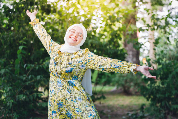 Hijabi Girl in a Park
