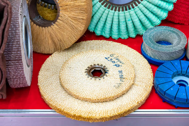 Various type and size polishing buffing wheel brush wheel for bench grinder or hand grinder for cleaning and removing rust corrosion on metal