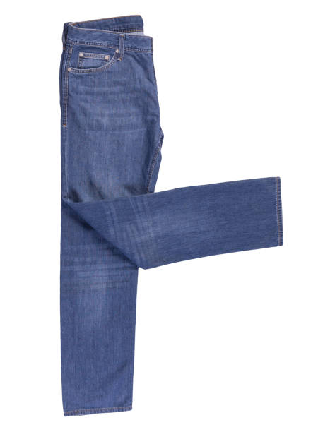 istock Blue jeans isolated on white background.Beautiful jeans 1325360276