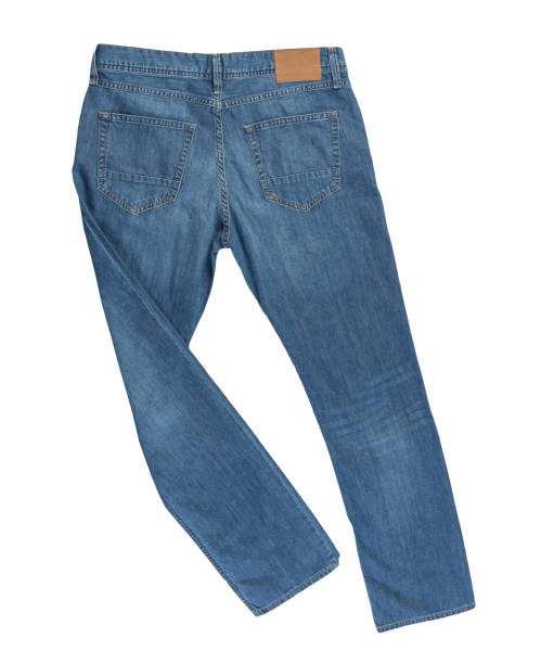 istock Blue jeans isolated on white background.Beautiful jeans 1325360286