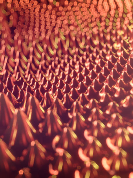 istock Ferromagnetic fluid with depth of field. Trendy nanotechnology metallic materials. 3d rendering digital illustration 1325372650