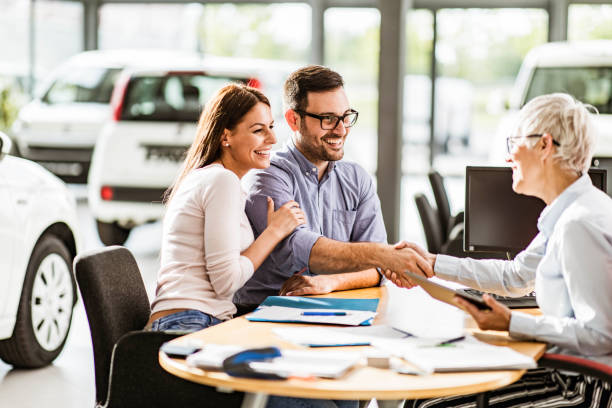 istock Congratulations on buying a new car! 1325374695