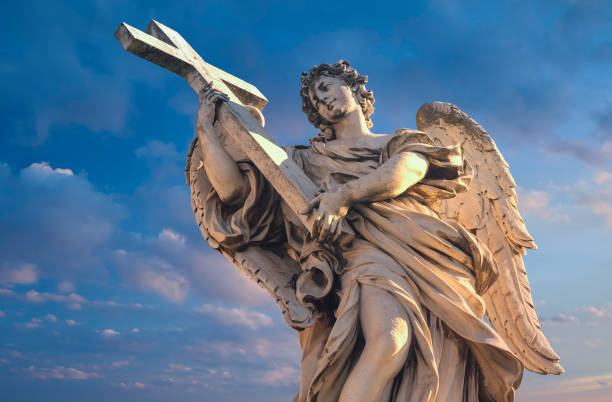 istock Statues on the bridge of St. Angel. 1325374988