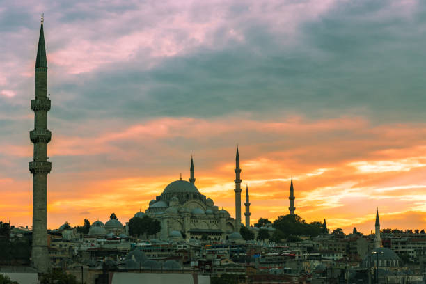 istock Skyline of Istanbul at sunset 1325379910