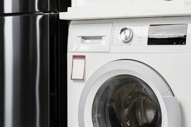istock New washing machine in a home appliances store 1325381570