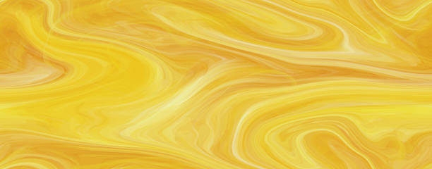 kolorowe szkło abstrakcyjne złoty żółty błyszczące teksturowane tło. płynna marbling ebru bezszwowa tekstura w technice tiffany. samoprzylepna folia drukarska do witraży. ilustracja cyfrowa - stained glass stock illustrations