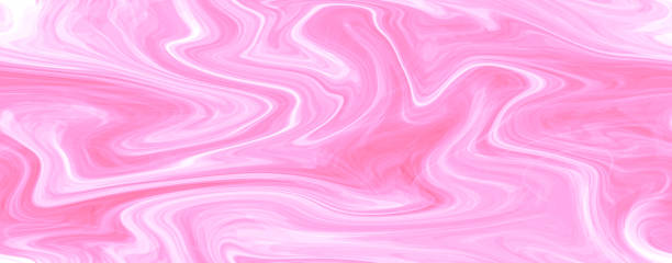 istock Color glass abstract pink glossy textured background. Liquid marbling ebru seamless texture in tiffany technique. Self-adhesive printing film for stained glass. 1325384220