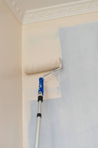 istock Person applying paint on wall 1325385758