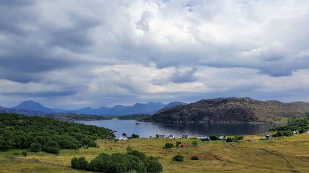 Applecross peninsula View from Applecross peninsula looking across to Skye applecross peninsula stock pictures, royalty-free photos & images