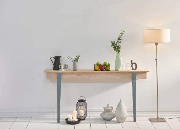 istock modern home interior office in wooden table lampshade 1325388677