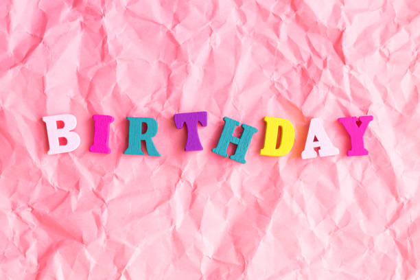 istock Birthday funny party background with colorful text 1325389767