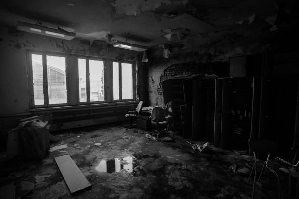 abandoned offices at fso factory in warsaw, urbex