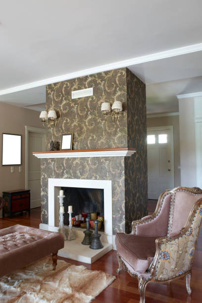 istock Reading room bookshelf old brick wall cozy interior decoration 1325394966