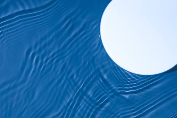 ying yang symbol blue background