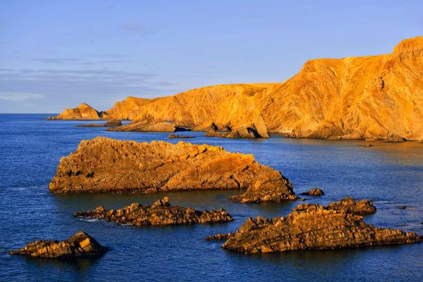 istock HDR image of the rocks and cliffs at Hartland Point on the North Devon Coast England UK 1325400120