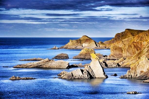 istock HDR image of the rocks and cliffs at Hartland Point on the North Devon Coast England UK 1325400139