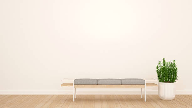 istock Interior design living space for showroom or coffee shop - 3D Rendering 1325400332