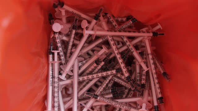 Used syringe