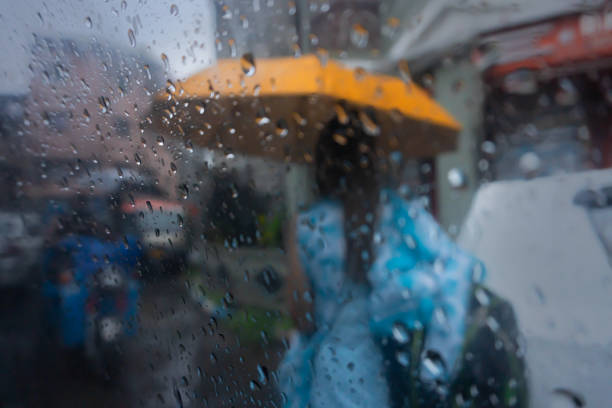 istock Monsoon abstract image of Kolkata traffic 1325402872