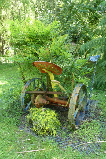 istock Old agricultural equipment used as decoration 1325405145
