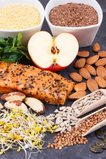 istock Products and ingredients containing vitamins for healthy thyroid 1325408691