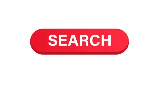 Vector illustration of Search Button. Vector Stock Illustration