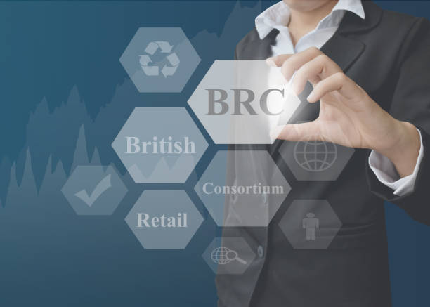 istock businesswoman showing presentation BRC(British Retail Consortium) concept 1325430835