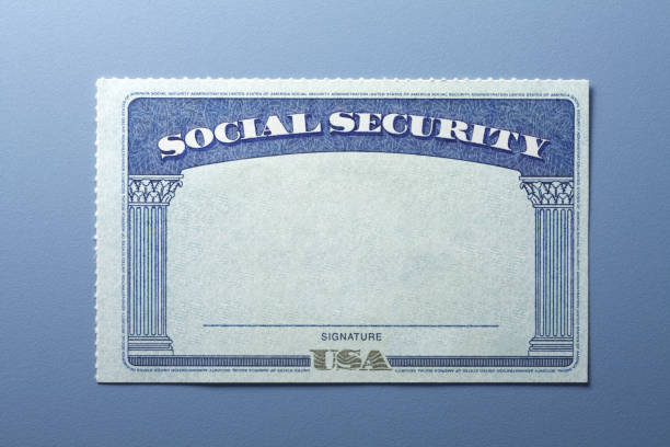 空白の社会保障カード - social security ストックフォトと画像