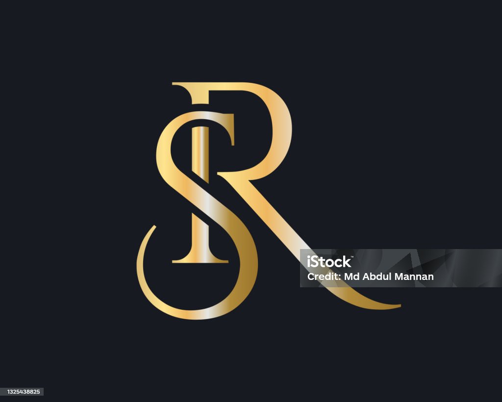 Premium Letter Sr Logo Design Rs Letter Logo Design With Modern ...