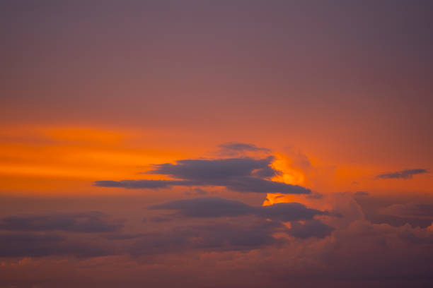 Sky sunset in rural beautiful landscape view
